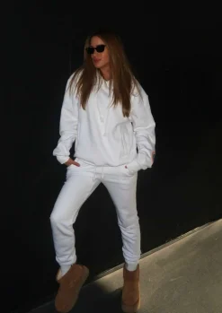 Hudson Hoodie - White*Bananhot Shop