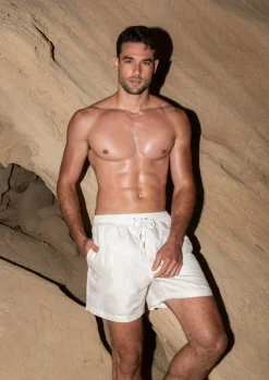 Man Swim Short - Beige Stripes*Bananhot Flash Sale