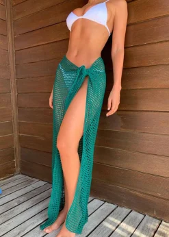 Midi Net Sarong - Dark Green*Bananhot Fashion