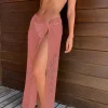 Midi Net Sarong - Powder Pink*Bananhot Best Sale