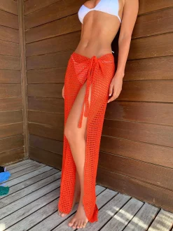 Midi Net Sarong - Red Fire*Bananhot Best Sale