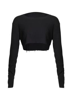 Remi Cropped Long Sleeve Top - Black*Bananhot Best Sale