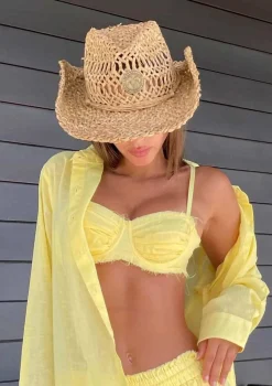 Sandy Linen Baby Yellow - Top*Bananhot New