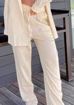 Sandy Linen Beige - Pants*Bananhot Best Sale
