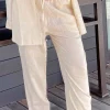 Sandy Linen Beige - Pants*Bananhot Sale