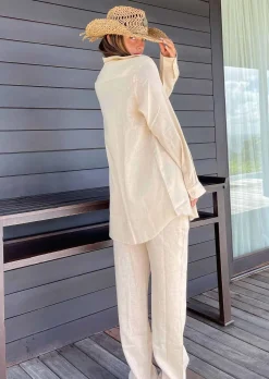 Sandy Linen Beige - Shirt*Bananhot Store