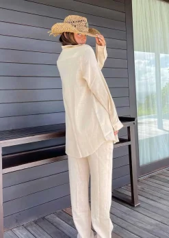 Sandy Linen Beige - Top*Bananhot Fashion