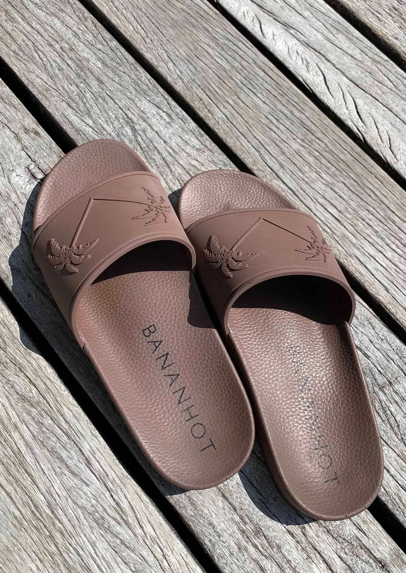 Slides - Dark Brown*Bananhot Sale